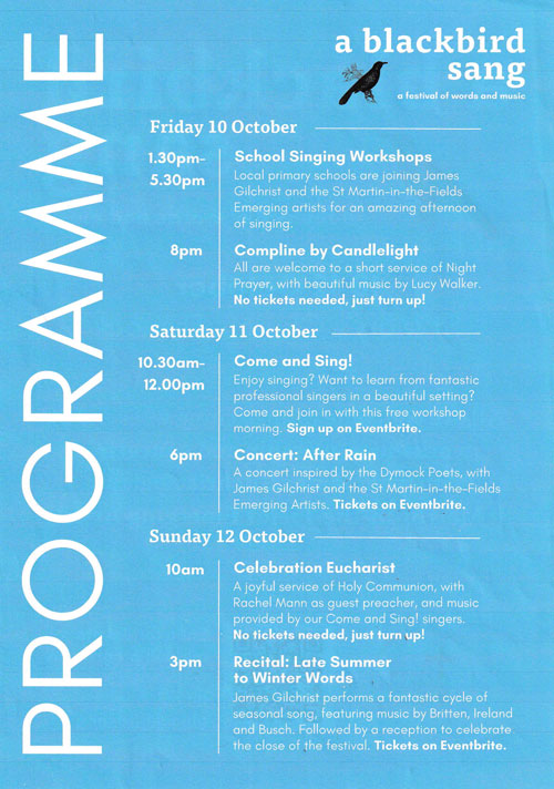 Music Festival Programme
